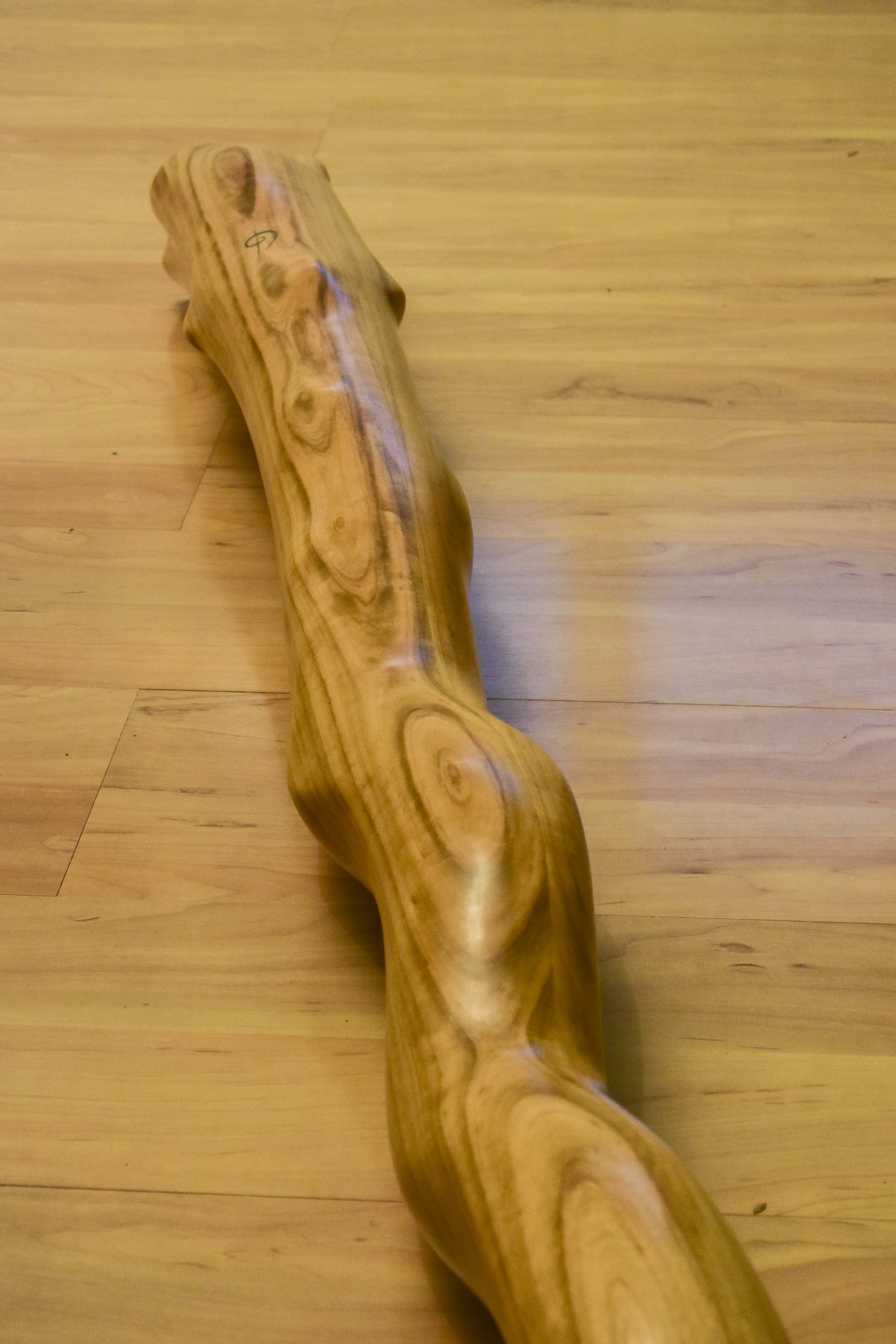  Didgerido sur mesure, en La#, légèrement courbé, fabriqué en bois de merisier